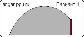 Распашные ворота с боковой стороны ангара